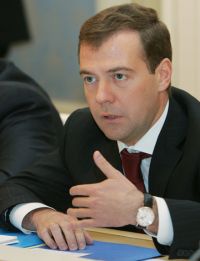 Медведев посетил Новолипецкий металлургический комбинат