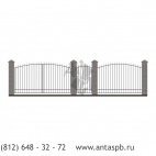 Забор кованый
